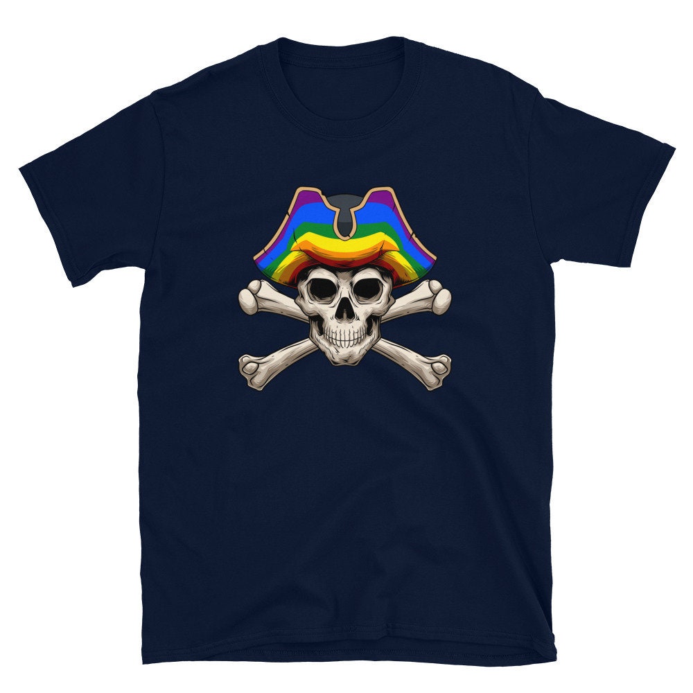 Discover LGBTQ Pirate T-Shirt - Funny Gay Jolly Rogers Tee - Butt Pirate Gift - Funny LGBTQ Pride Month and Halloween