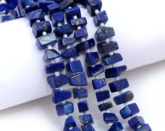 AAA+ Natural Lapis Lazuli Gemstone Smooth nuggets Shape beads| 8'' strand| Lapis Lazuli nuggets Lapis wholesale beads Jewelry making beads