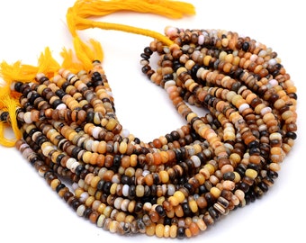 13'' streng gele opaal gladde rondelle kralen gele opaal 6 mm tot 7 mm kralen opaal edelsteen kralen gele opaal kralen gele opaal groothandel kralen