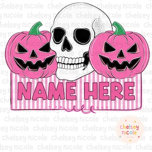 Halloween Name Plate PNG | Pumpkin Name Plate PNG | Spooky Name Plate PNG | Custom Name Halloween png | Design for sublimation and dtf