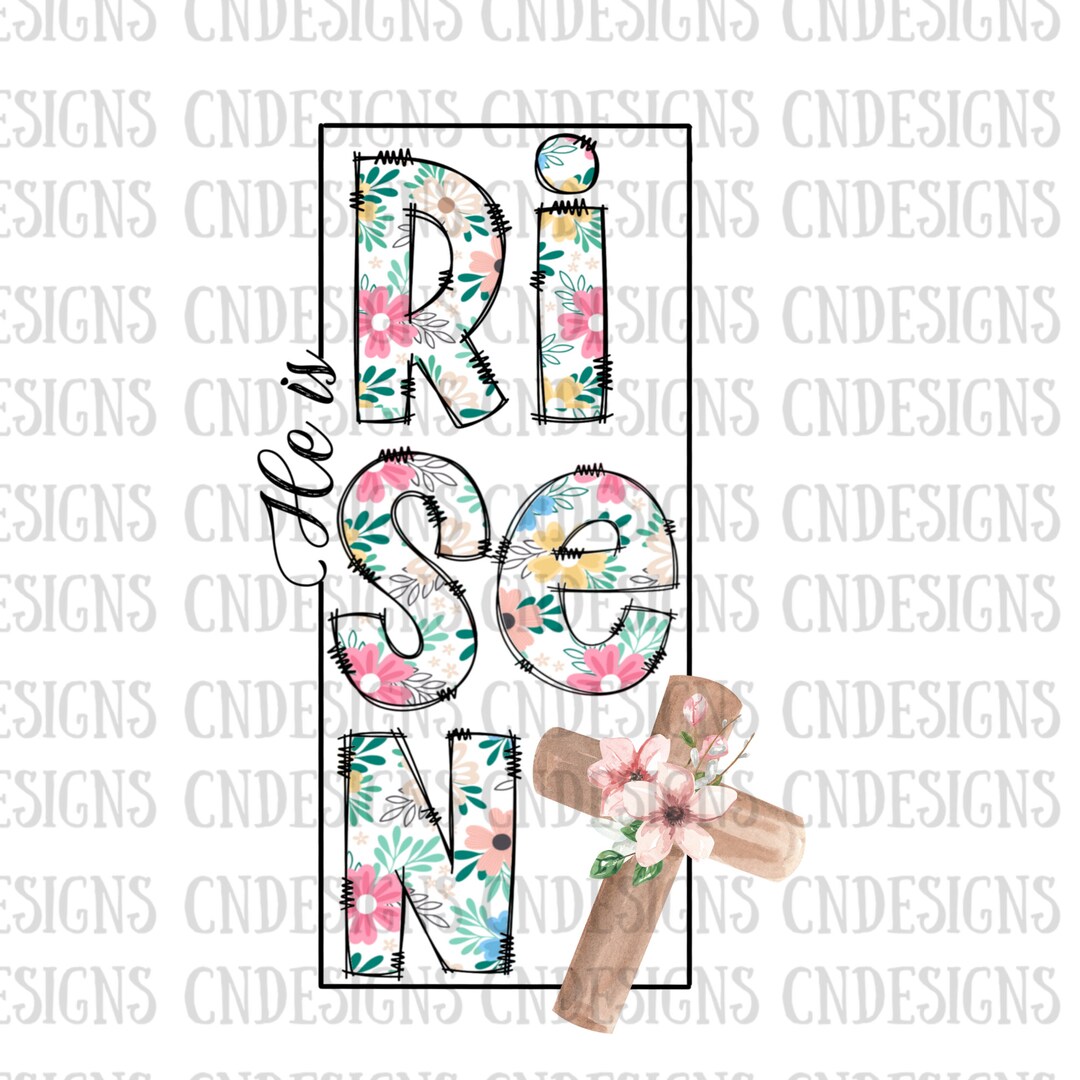 He is Risen Doodle PNG | Doodle Easter Png| Easter Png | Doodle Letter ...