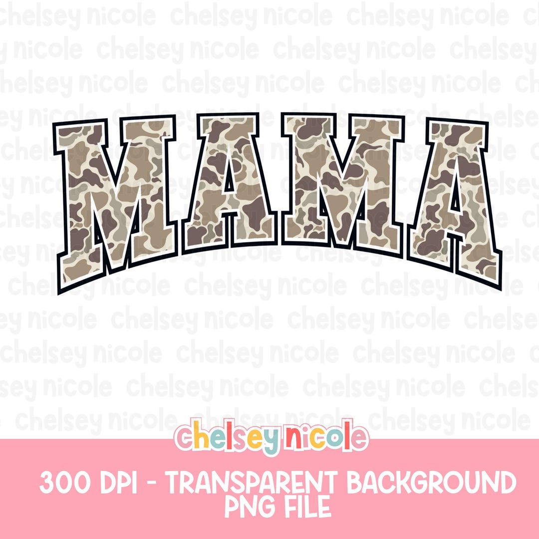 Camo Mama PNG | Camouflage Print, Sublimation Design (digital Download ...