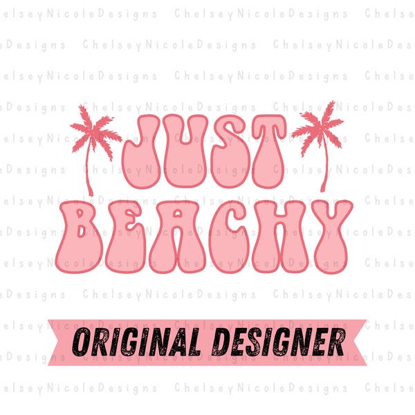 Just Beachy PNG | Beach PNG | Retro beach png