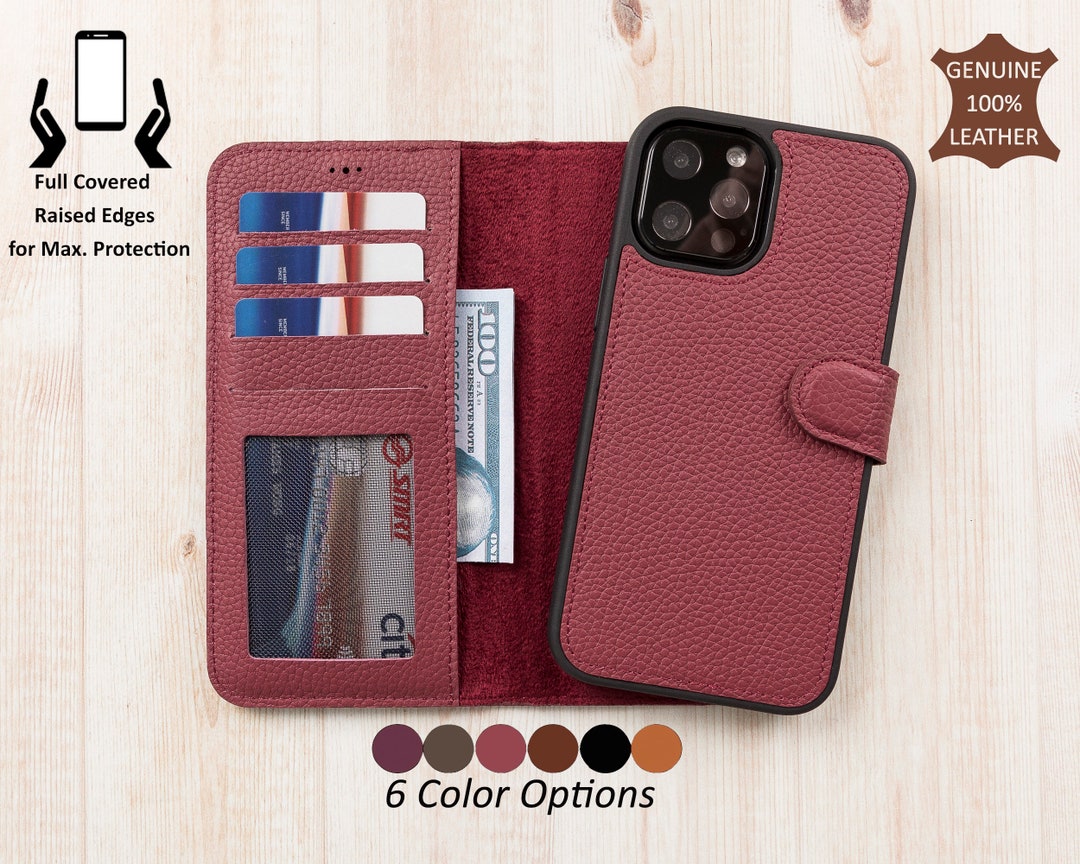 Leather iPhone Case for iPhone 16, 15, 14, 13, 12, 11, 11 Pro, X, XS