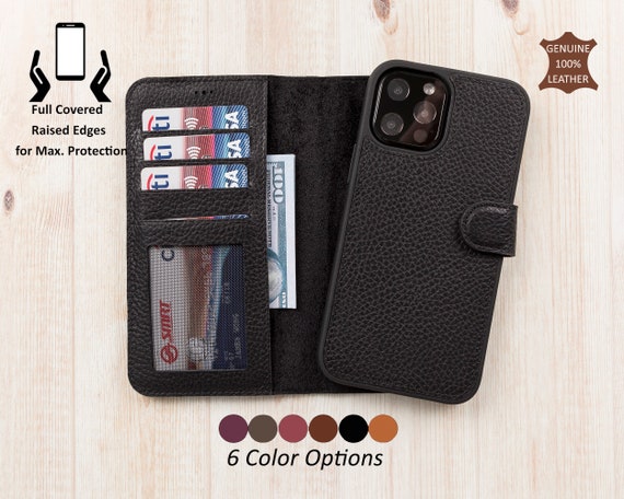 For iPhone 15 14 13 12 11 Pro Max Plus Leather Wallet Case
