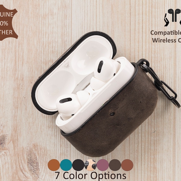 Leather Apple AirPods Pro Case, Apple Airpods 3rd Gen, 1,2, Pro, Pro 2, Gen 3 Case, Custom Airpods Case, Airpods Case Cute, Earphones Case