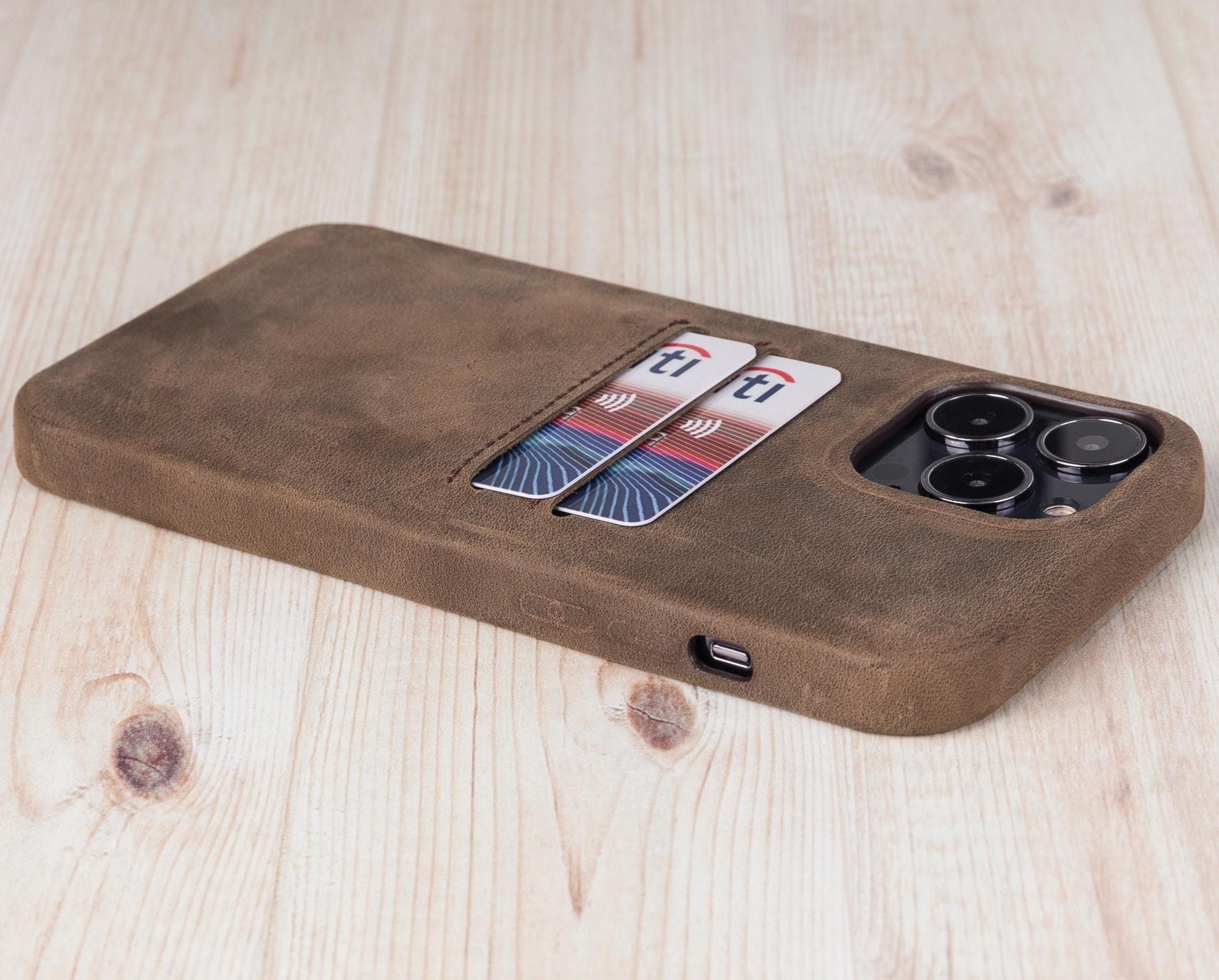 Custodia Carica Wireless Custodia Portafoglio Pelle Per IPhone 13 - Foto 3