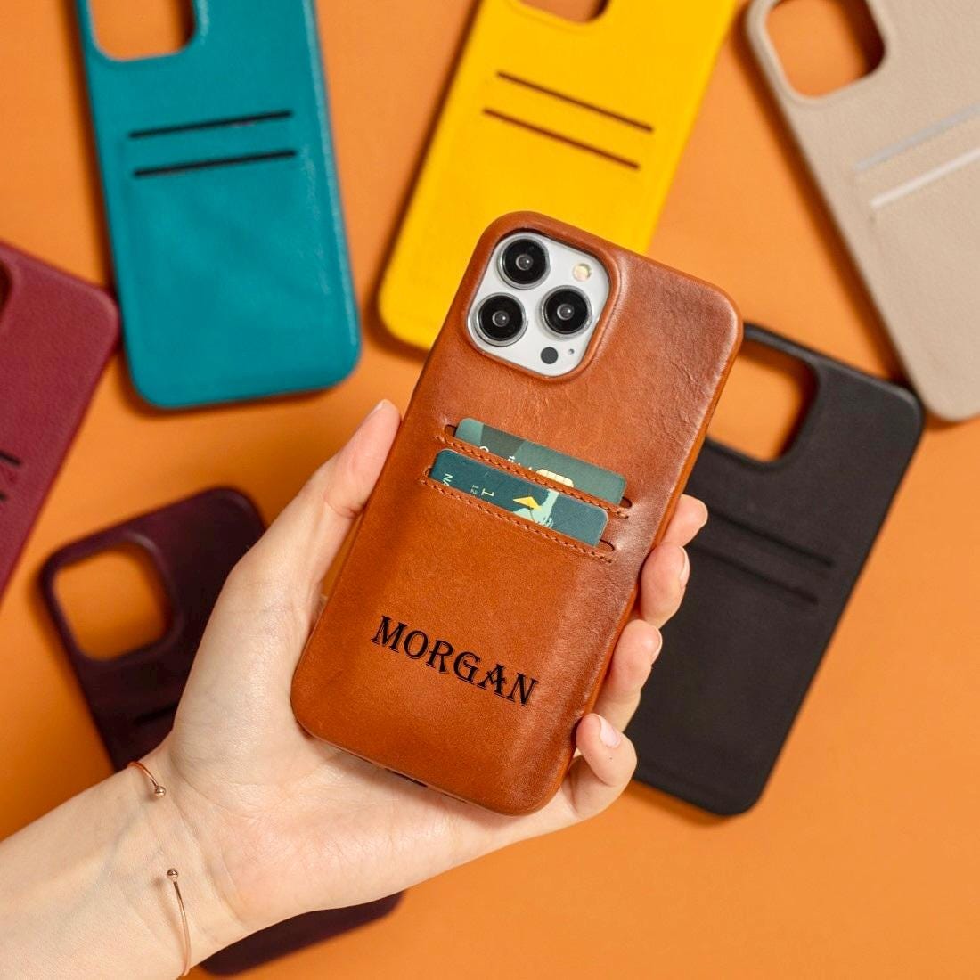 Custodia A Portafoglio Per Iphone 17 Air Con Guscio In Pelle, Piastra - Foto 8