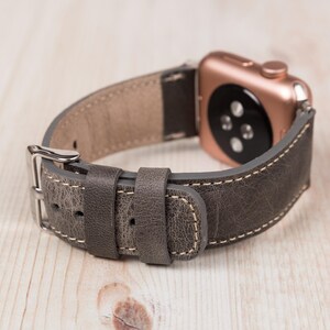 Custom Leather Apple Watch Band 38 40 41 42 44 45 46 49 mm, Handmade Apple Watch Strap, Personalized Galaxy, Fitbit, Pixel, Fossil Bands image 11