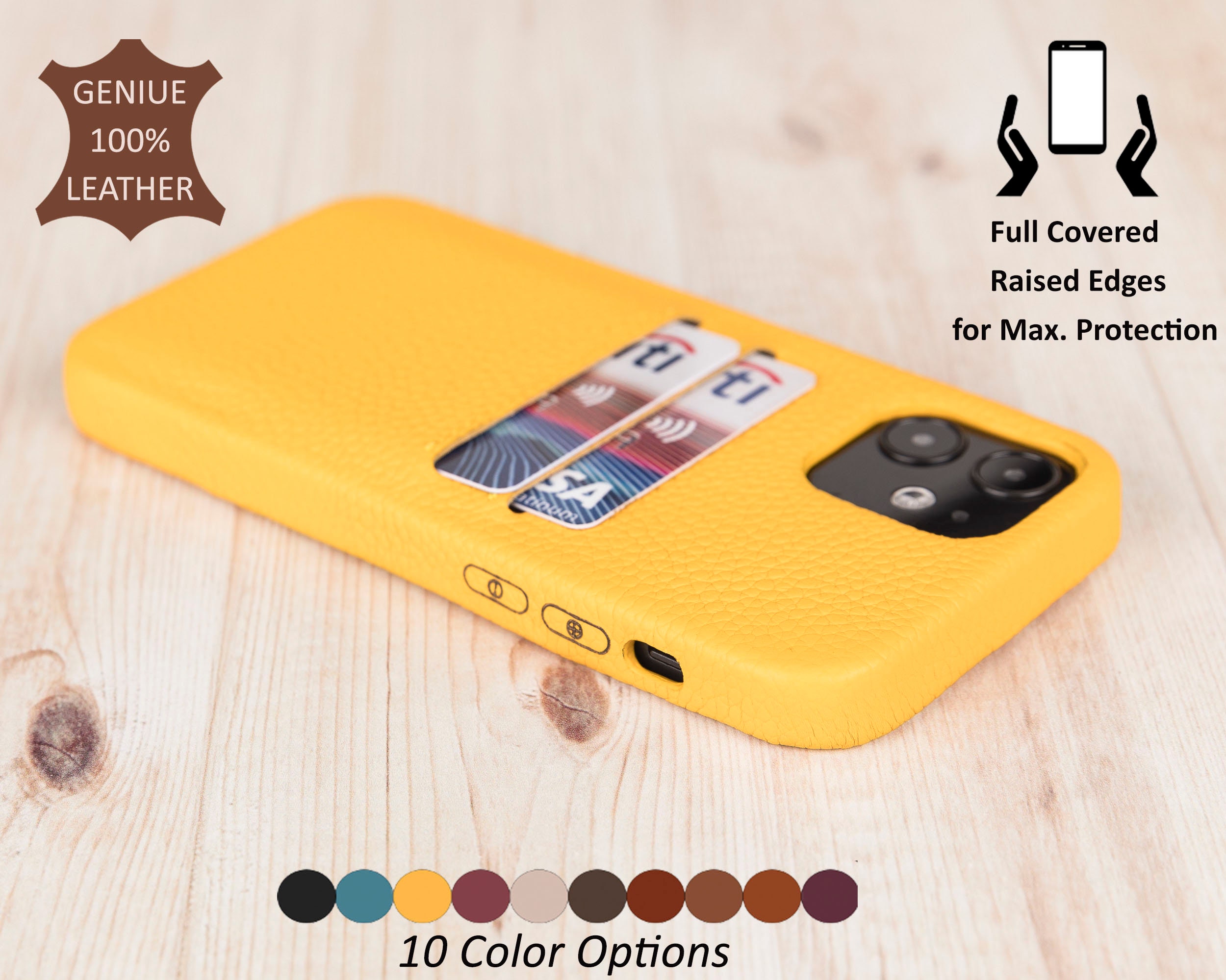 LUVLY- Designer Brand Inspired iPhone Case With Card Holder