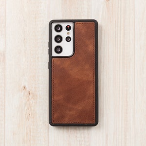 Brown Leather Samsung Wallet Case for S24, S23, S22, S21, S20, S10, S9, S8, Note 20, 10 Galaxy Detachable Magnetic Case, Samsung Card Holder image 6