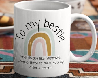 BEST FRIEND MUG. Gift for bestie. Present for friend. Funny Humor Laugh. Inspirational. Friendship Quote. Birthday. Spontaneous gift. Coffee