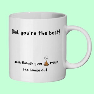 Father Mug. Funny, inappropriate, Rude. Dads birthday present gift.