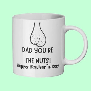 Grappige Vaderdag mok 'Pap, jij bent de gek! Gelukkige Vaderdag.' Onbeschoft cadeau voor papa op vaderschap zondag.