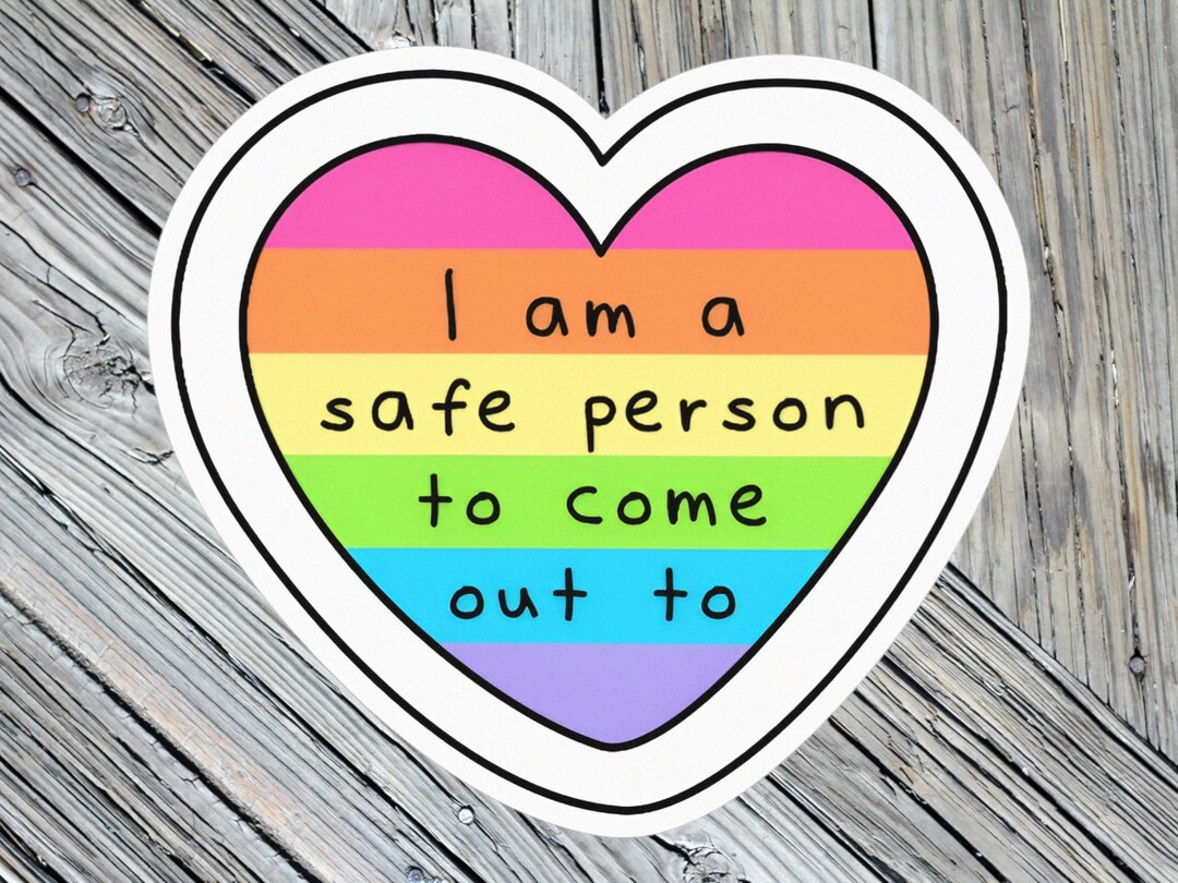Safe Person Sticker pride Sticker free Shipping waterproof laptop 