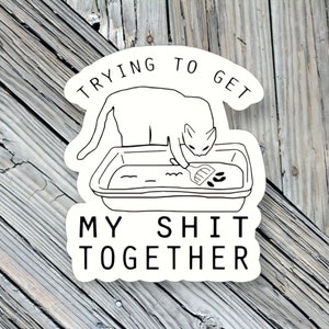 Cat stickers, Cat mom stickers, laptop stickers, water bottle stickers, funny cat, Waterproof vinyl, car decal, cat decals, laptop decal