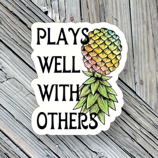 Upside Down Pineapple Car Decal Etsy