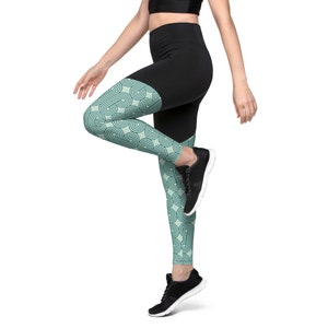 Yoga Pants | Patterned Sports Leggings | Yoga Leggings