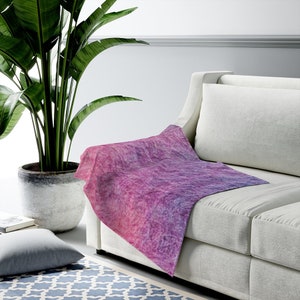 Purple Blanket | Pink Blanket | Velveteen Plush Blanket