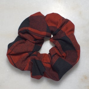 Winter Red Plaid Scrunchie, Teddy&Co.