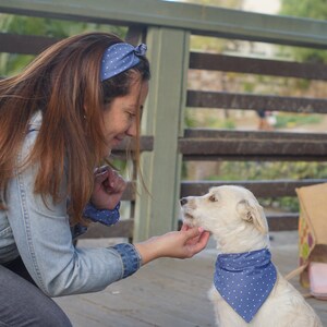 Dainty Blue Dog Bandana Personalized, Teddy&Co. image 3