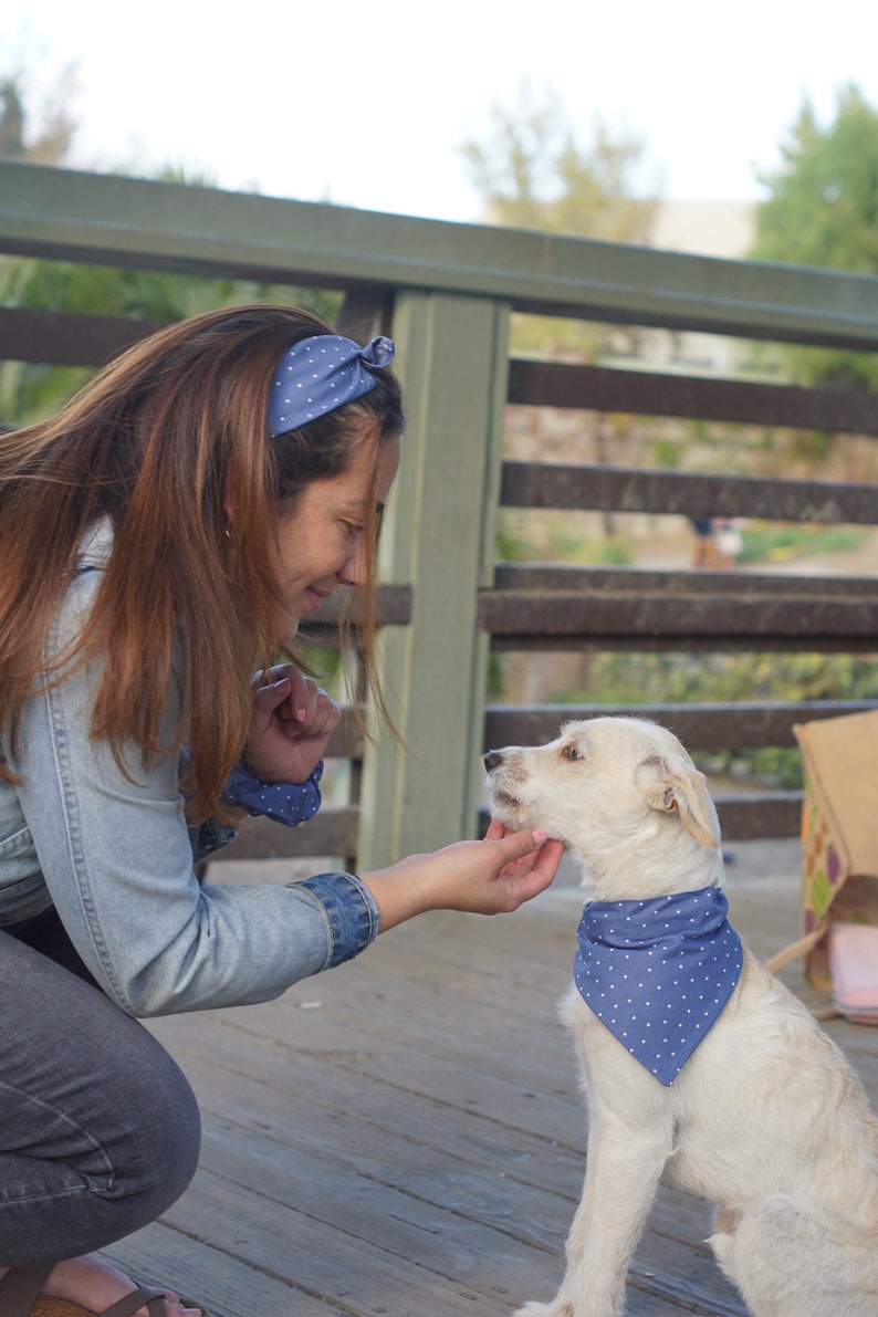 Dainty Blue Dog Bandana Personalized, Teddy&Co. image 3