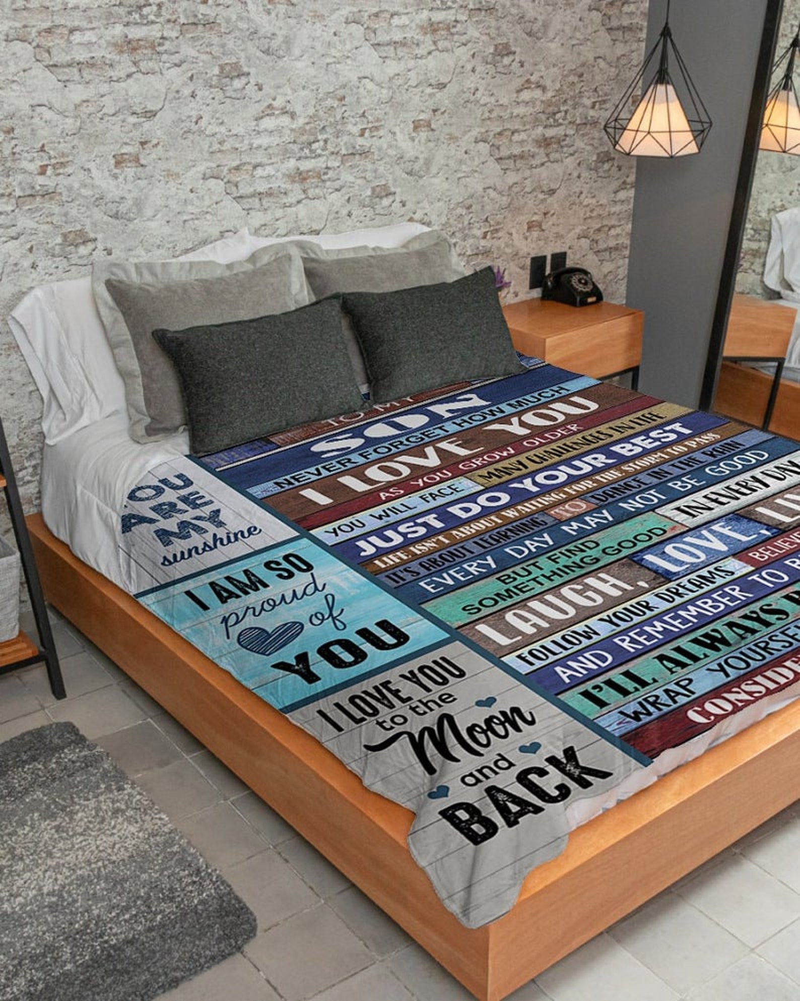 To My Son Blanket From Mom Love Blanket Son Son Blanket Etsy