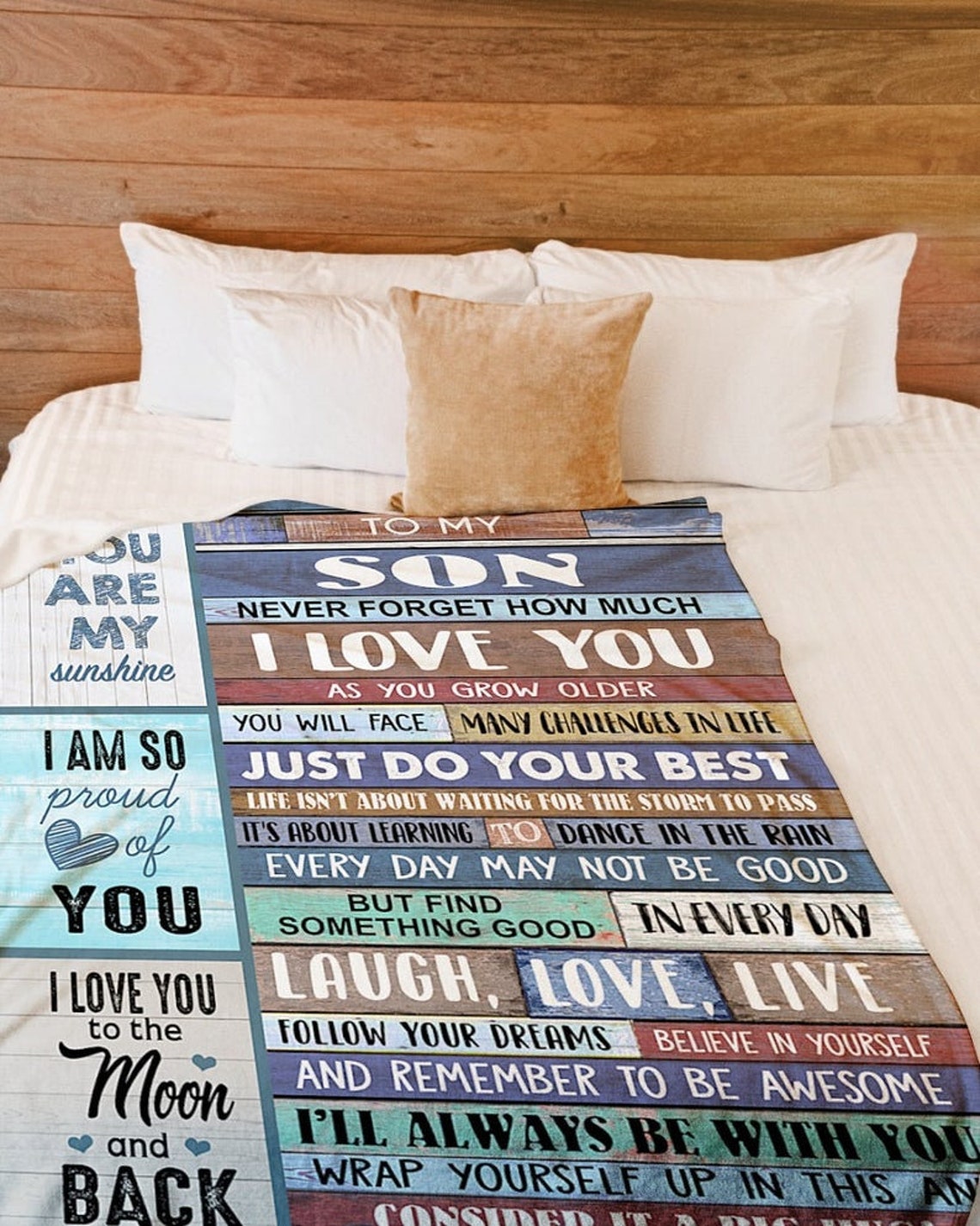 To My Son Blanket From Mom Love Blanket Son Son Blanket Etsy