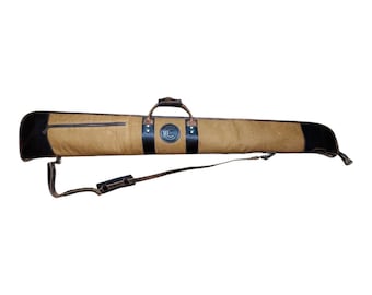 Brown Canvas leather Shotgun Case | Ships Out Same Day!