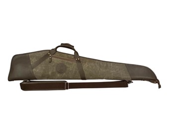 Green Waxed Canvas Rifle Scoped Case
