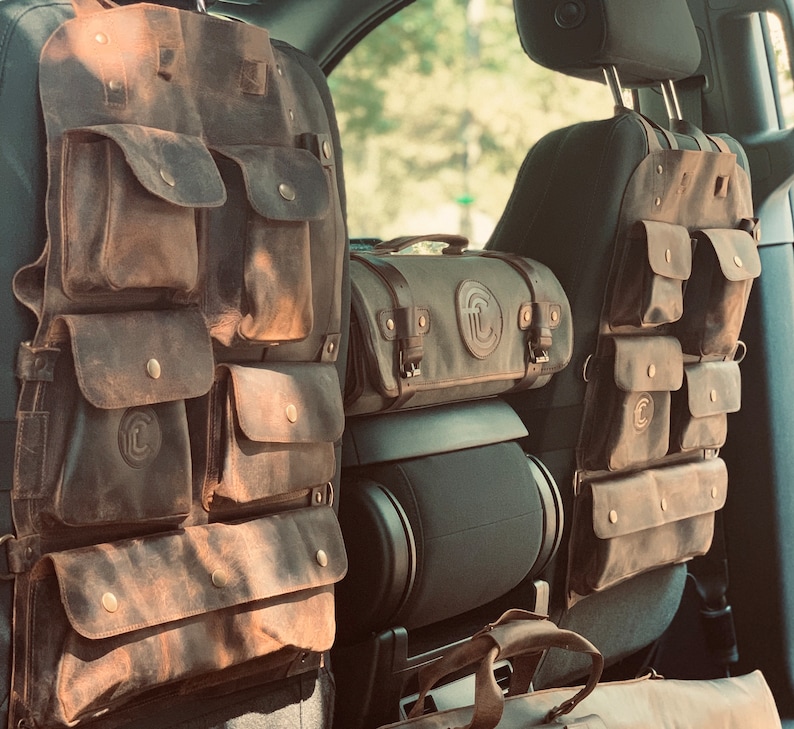 Pair of Hunters Truck Leather Seat Organizers Etsy