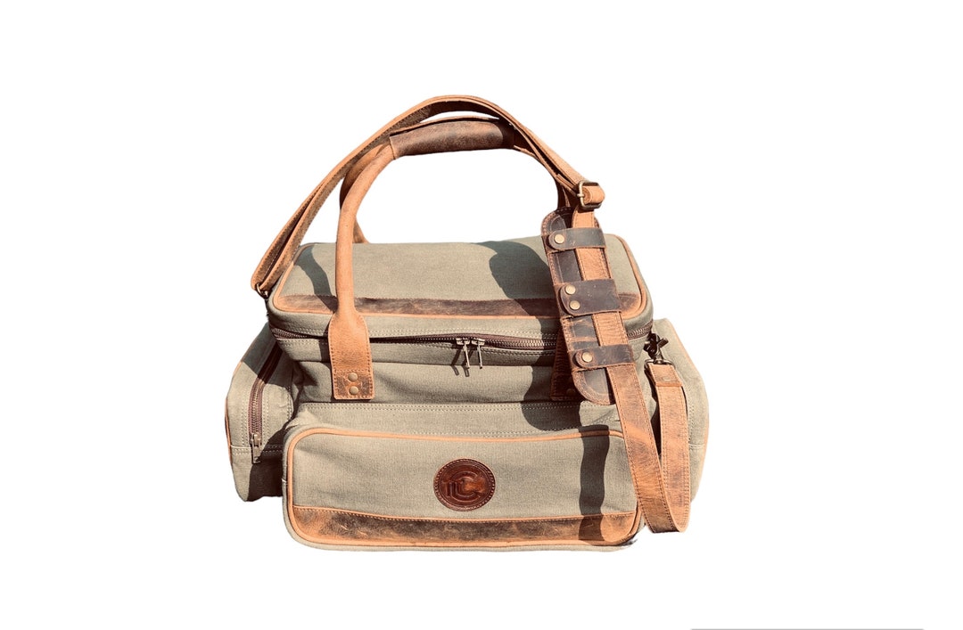 Waxed Canvas Leather Field / Range Bag. Ships Out Same Day - Etsy