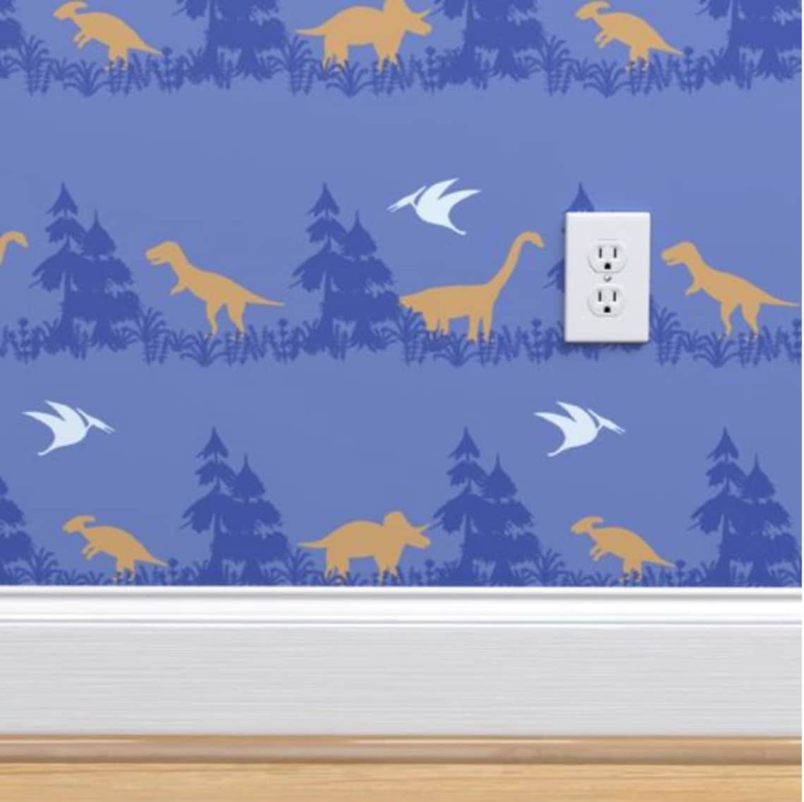 Dinosaur Wallpaper Nursery and Children’s Wallpaper - Etsy