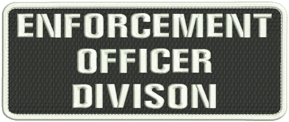 POLICE S AGENT Embroidery Patch 4X10 AND 2X5 hook on back BLACK/ gray