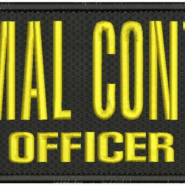 Animal Control Officer Badge Embroidery Etsy