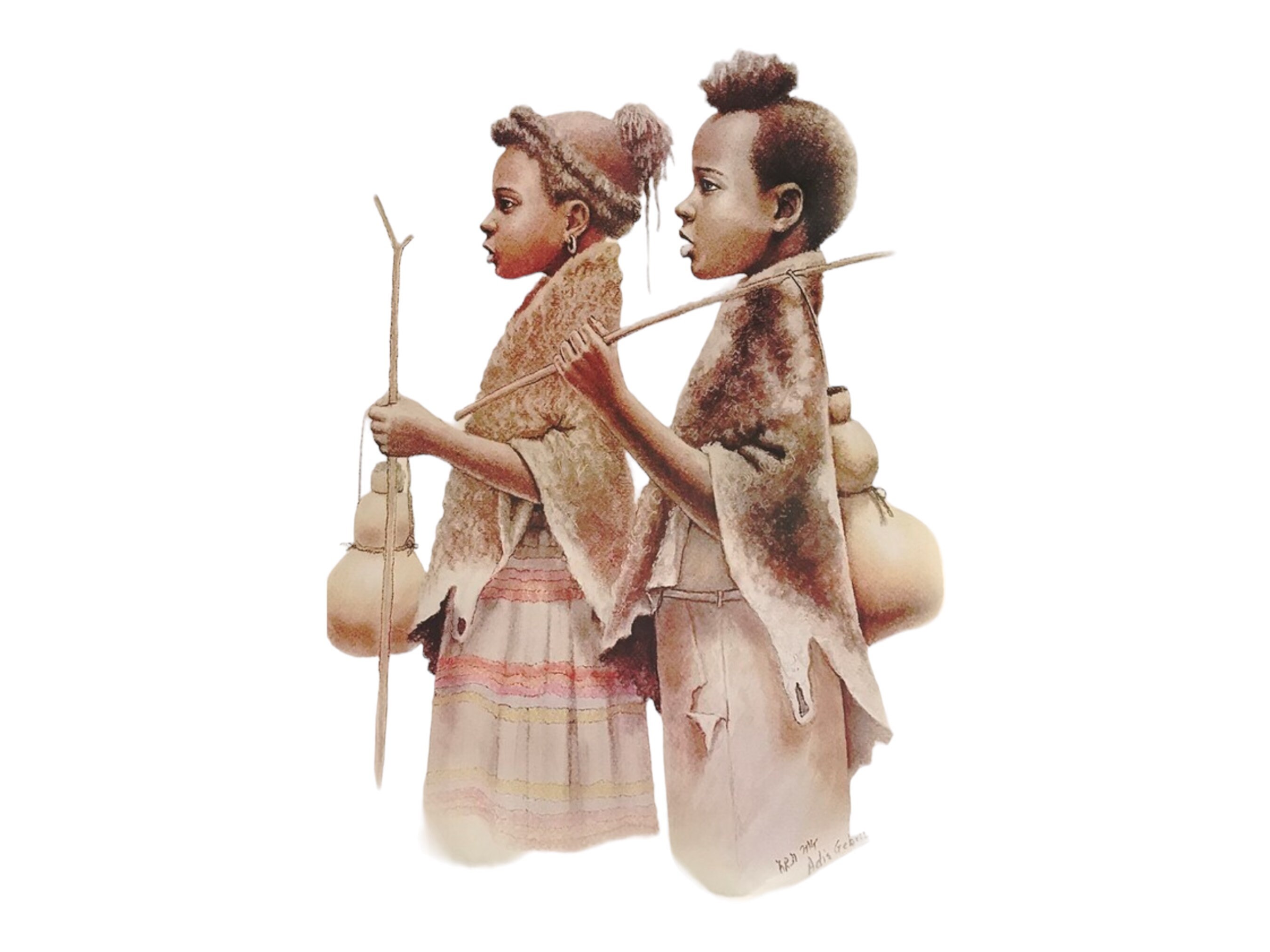 Ethiopian Art Print Adis Gebru shepards Etsy