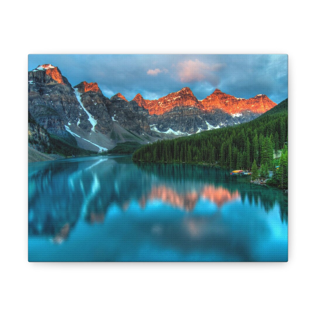 Mountain Lake Canvas Print: Scenic Landscape Wall Art - Etsy
