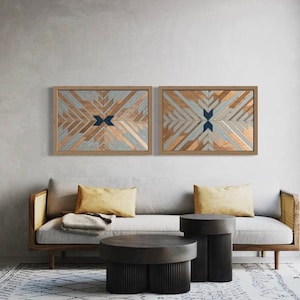 Thick and Thin Barn Quilt Wooden Mosaic SVG file (33”x20”)