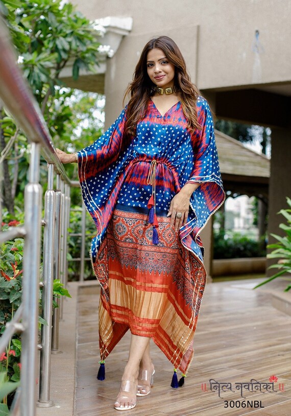 Designer silk kaftans cheap