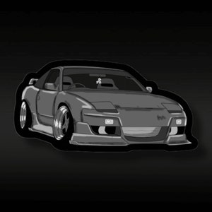 180SX sticker, 240sx sticker, s13, jdm import car, 240sx, drift car, s13 silvia, japanese car sticker, manga car sticker, car stickers