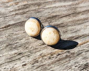 10mm Breastmilk Stud Earrings: Custom Breastfeeding Keepsake Jewelry