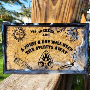Weedja Rolling Tray – Ouija-Inspired Rolling Tray, Fun Gift for Smokers