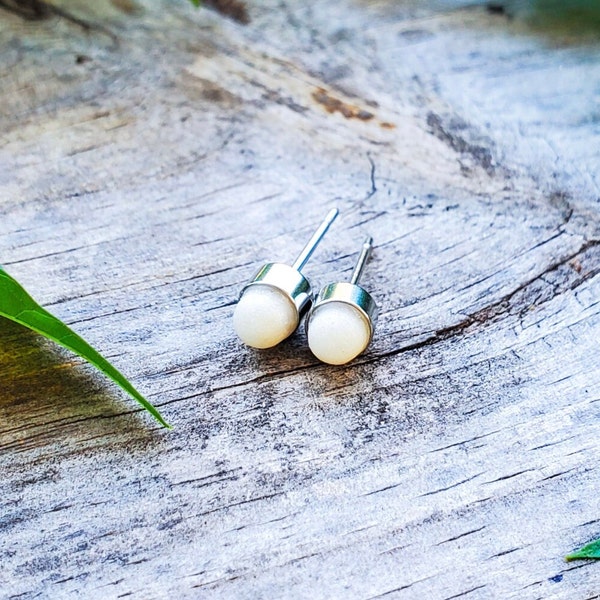 4mm Breastmilk/Chestmilk Earrings,Breastmilk, Chestmilk,Mother's Milk,Mother's Milk Jewelry,Breastfeeding,Breastfeeding Jewelry,Nursing