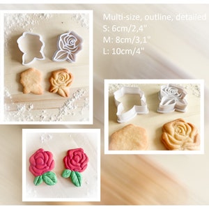 Multisize Ausstechform: Rosenblüte *21