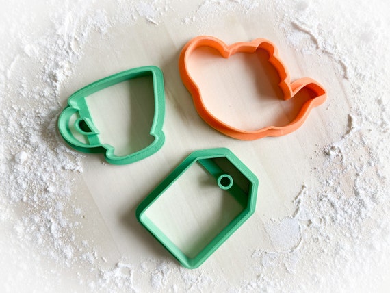 Cookie cutter multi-size: Tea themed party set *497