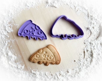104 Pizza slice Cookie cutter and stamp multi-size