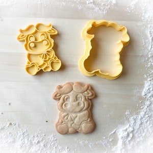 836 Cow, Baby cow, Bull, Easter cow, Farming Cookie cutter and stamp multi-size