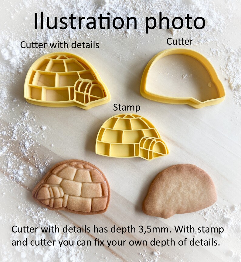 Cookie cutter and stamp multi-size: Cupcake 194 image 3