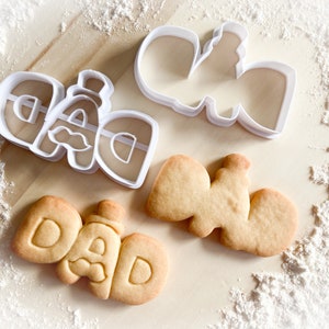 Cortador de galletas multitamaño: Día del padre PAPÁ *86
