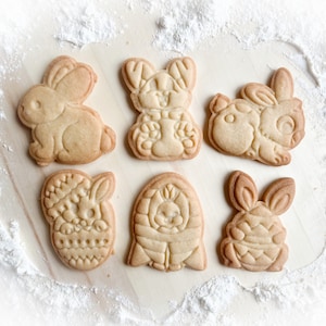 843 Coniglietto pasquale, Coniglietto, Pasqua, Coniglio, Coniglietto in taglia uova di Pasqua e timbro multi-misura